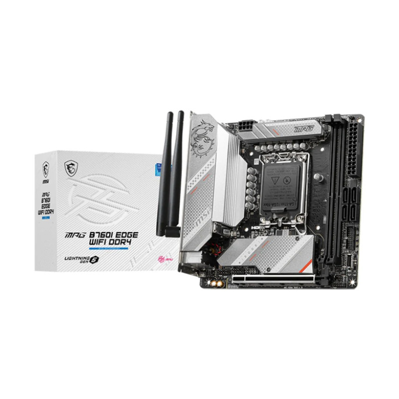 MSI MPG B760I Edge WiFi DDR4 LGA1700 Intel Mini-ITX Gaming Motherboard - اللوحة الأم